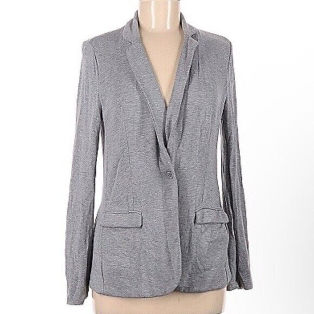 Magaschoni women Cardigan sweater M cozy soft casual office vacation y2k gray